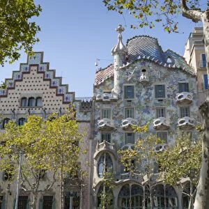 Antoni Gaudis Casa Batllo building, UNESCO World Heritage Site, Barcelona, Catalonia