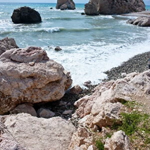 Aphrodite Rock and Beach, Cyprus, Mediterranean, Europe