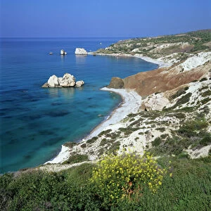 Aphrodites Rock, Paphos, UNESCO World Heritage Site, South Cyprus, Cyprus, Mediterranean, Europe