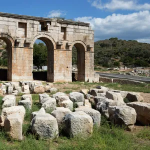 Arch of Mettius Modestus, Patara, near Kalkan, Lycia, Antalya Province, Mediterranean Coast