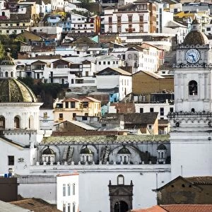 Architectural details at the Old City of Quito, UNESCO World Heritage Site, Ecuador