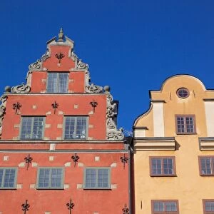 Architecture, Stortorget Square, Gamla Stan, Stockholm, Sweden, Scandinavia, Europe
