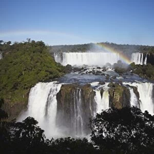 Argentinean side of Iguacu Falls, Iguacu National Park, UNESCO World Heritage Site, Iguacu, Parana, Brazil, South America