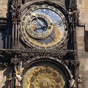 Astronomical clock, Old Town Square, Prague, Czech Republic, Europe