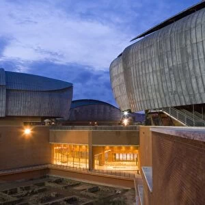 Auditorium by architect Renzo Piano, Rome, Lazio, Italy, Europe