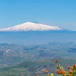The awe inspiring Mount Etna, UNESCO World Heritage Site and Europes tallest active volcano