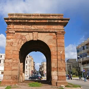 Bab El Tenes, old entrance gate to the town of Cherchell, Algeria, North Africa, Africa