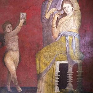 The Baccantis before the feast in the Triclinium in the Villa dei Misteri, Pompeii