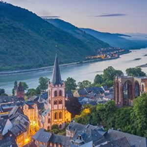 Bacharach on the River Rhine, Rhineland Palatinate, Germany, Europe