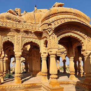Bada Bagh (Barabagh), royal cenotaphs (chhatris) of Maharajas of Jaisalmer State