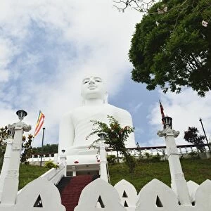Bahirawakanda temple Buddha, Kandy, Sri Lanka, Asia