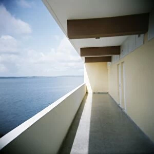 Balcony, Hotel Jaguar, Cienfuegos, Cuba, West Indies, Central America