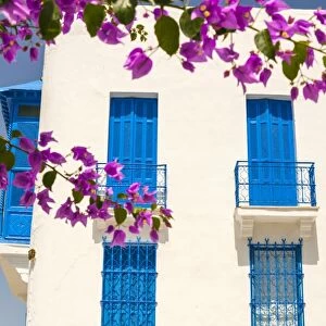 Balcony, Sidi Bou said, Tunisia, North Africa, Africa