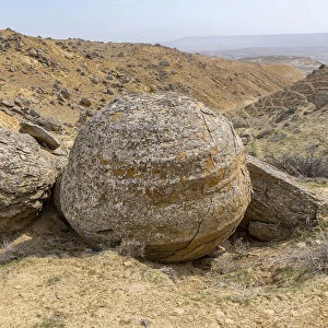Balls of stone, Torysh (The Valley of Balls), Shetpe, Mangystau, Kazakhstan, Central Asia, Asia