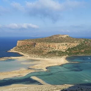 Balos Bay and Gramvousa island, Gramvousa, Chania, Crete, Greek Islands, Greece, Europe