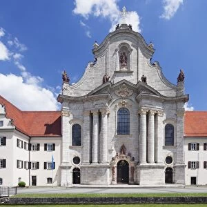 Baroque cathedral, Zwiefalten Monastery, Swabian Alb, Baden Wurttemberg, Germany, Europe