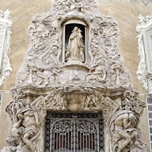 Baroque exterior, The National Ceramics Museum, Valencia, Spain, Europe