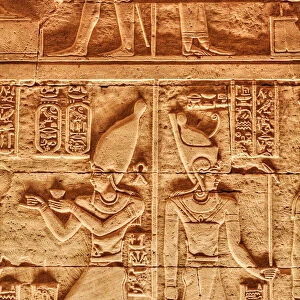 Bas Reliefs, Beit al-Wali Temple, Kalabsha, UNESCO World Heritage Site, near Aswan, Nubia