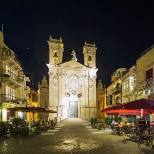 Basilica of St. George, Victoria (Rabat), Gozo Island, Malta, Mediterranean, Europe