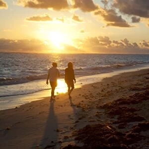 Bavaro Beach at sunrise, Punta Cana, Dominican Republic, West Indies, Caribbean, Central America
