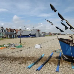 On the beach at Aldeburgh, Suffolk, England, United Kingdom, Europe