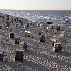Beach at the Baltic Sea spa of Heringsdorf, Usedom, Mecklenburg-Western Pomerania