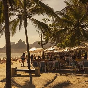 Beach and cafe, Rio de Janeiro, Brazil, South America