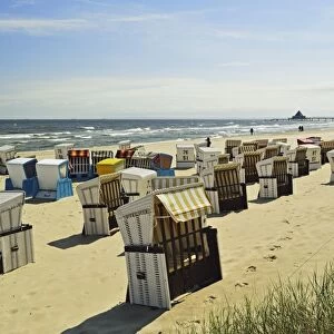 Beach chairs, Usedom, Mecklenburg-Vorpommern, Germany, Baltic Sea, Europe