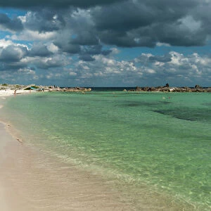 A beach along east coast, Cozumel Island, Quintana Roo, Mexico, North America