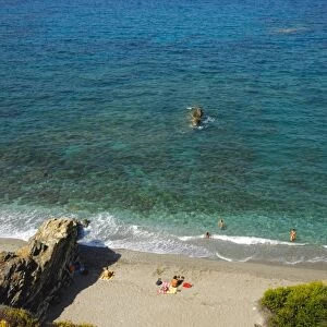 Beach at Perivoli, Skopelos, Sporades Islands, Greek Islands, Greece, Europe