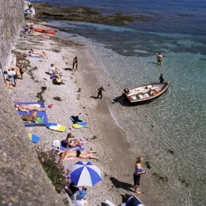 Beach, St. Mawes, Cornwall, England, United Kingdom, Europe