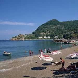 Beach, Turunc, near Marmaris, Anatolia, Turkey, Asia Minor, Eurasia
