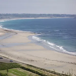 Beaches on St. Ouens Bay, Jersey, Channel Islands, United Kingdom, Europe