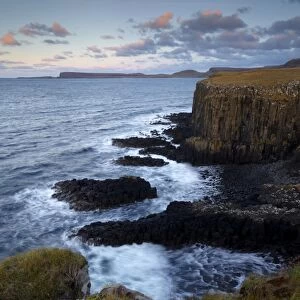 The beautifu Northern Isle of Skye coastline with a view toward Duntulm from near Kilmuir