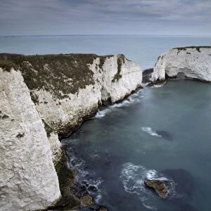 The beautiful cliffs and sea stacks of Old Harry Rocks, Jurassic Coast
