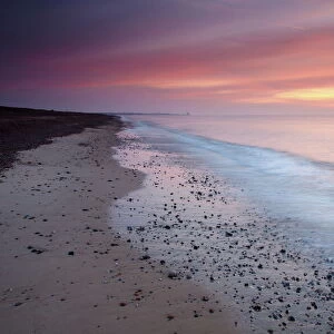 A beautiful summer sunrise at Kessingland, Suffolk, England, United Kingdom, Europe