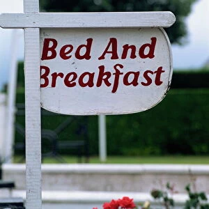 Bed and Breakfast sign