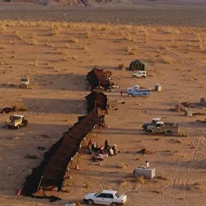 A bedouin (bedu) camp