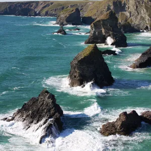 Bedruthan Steps, Cornwall, England, United Kingdom, Europe