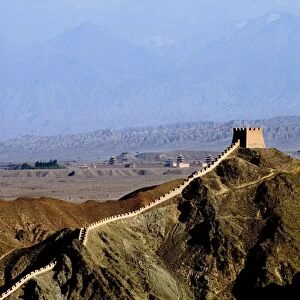 The beginning of the Great Wall, UNESCO World Heritage Site, Jiayuguan