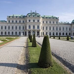 Belvedere and gardens, Vienna, Austria, Europe