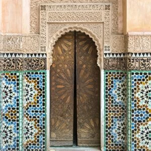 Ben Youssef Madrasa, 16th century Islamic College, UNESCO World Heritage Site, Marrakesh