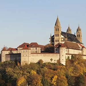 Benedictine Abbey of Kloster Grosscomburg (Comburg), Steinbach, Kochertal Valley, Schwabisch Hall District, Hohenlohe, Baden Wurttemberg, Germany, Europe