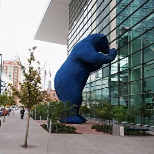 Big blue bear at Colorado Convention Center, Denver, Colorado, United States of America