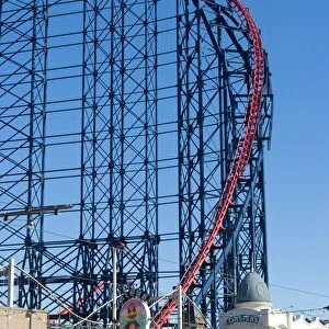 The Big One, the 235ft roller coaster, the largest in Europe, at Pleasure Beach