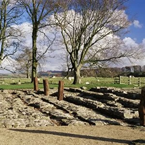Birdoswald Fort, Roman Wall, Hadrians Wall, UNESCO World Heritage Site