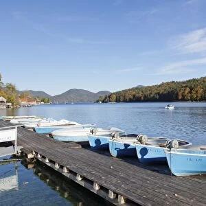 Boat hire, Walchensee Village, Walchensee Lake, Bavarian Alps, Upper Bavaria, Bavaria, Germany, Europe
