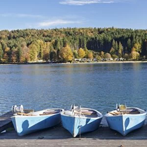Boat Hire, Walchensee Village, Walchensee Lake, Bavarian Alps, Upper Bavaria, Bavaria