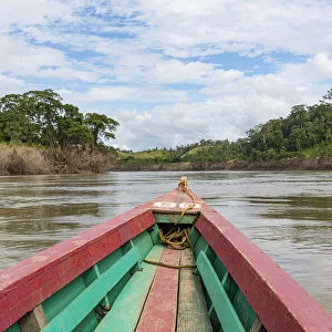 Boat on the Usumacinta River, Chiapas, Mexico, North America