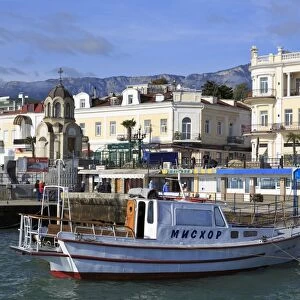 Boat in Yalta Port, Crimea, Ukraine, Europe